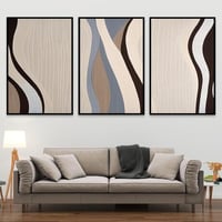 طقم من 3 لوحات بصميم مودرن