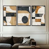 طقم من 3 لوحات بصميم مودرن