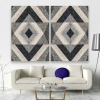 طقم مكون من عدد لوحتين بتصميم مودرن