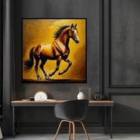 لوحة خيول بتصميم مودرن