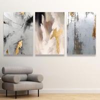 طقم من 3 لوحات بصميم مودرن