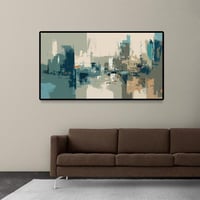 لوحة جدارية تجريدية بتصميم مودرن