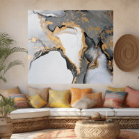 لوحة جدارية فن تجريدي مودرن