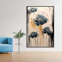 لوحة جدارية ، ورود بتصميم مودرن