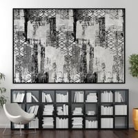 لوحة جدارية تجريدية بتصميم مودرن