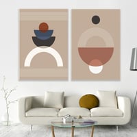 طقم مكون من عدد لوحتين بتصميم مودرن