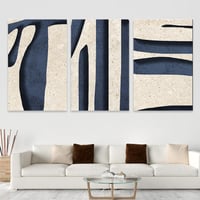 طقم من 3 لوحات بتصميم مودرن