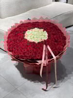 باقة جوري احمر 300ورده