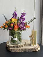 فازة ورد مع شوكلت بستاني