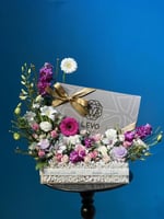 صينية أكرليك مع شوكلت ليفو 40 قطعه