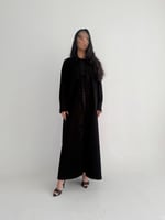 عباية صيفية كريب إندونيسي مع تطريز ولمسات لولو