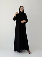 عباية سراميك بتفاصيل فراشات وتخريم ولولو وش