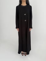 عباية صيفية كريب إندونيسي بتدخيلة قماش مربعات