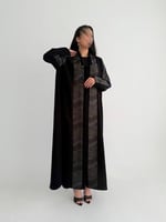 عباية صيفية كريب إندونيسي بتدخيلة حرير ياباني بورد...