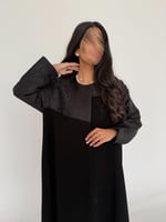 هناء | عباية صيفية كريب إندونيسي مع ترتر على الصدر...