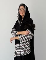 عباية كريب إندونيسي بتدخيلة دانتيل مشجرة