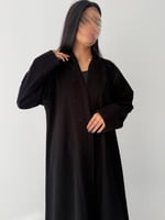 الثبات | بقماش كريب اندونيسي اسود مع شك دردوزي على...