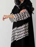 عباية كريب إندونيسي بتدخيلة دانتيل مشجرة