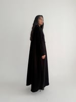 عباية صيفية كريب إندونيسي مع تطريز ولمسات لولو