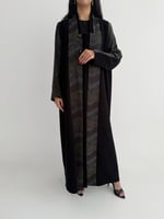 عباية صيفية كريب إندونيسي بتدخيلة حرير ياباني بورد...