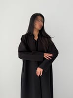 عباية شتوية جوخ بقيطان مخمل وجيوب