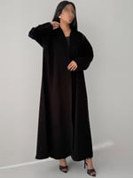 الثبات | بقماش كريب اندونيسي اسود مع شك دردوزي على...