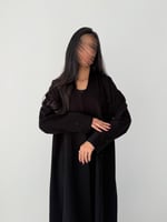 عبايه صيفية كريب اندونيسي مع دردوزي