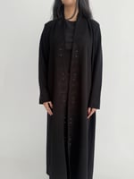 عباية صيفية كريب إندونيسي مع تطريز ولمسات لولو