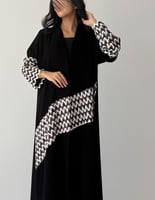 عباية كريب إندونيسي بتدخيلة دانتيل مشجرة