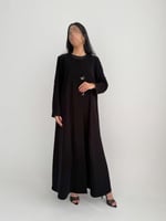 عباية صيفية كريب إندونيسي بتدخيلة قماش مربعات