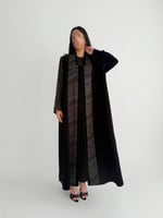 عباية صيفية كريب إندونيسي بتدخيلة حرير ياباني بورد...