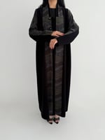 عباية صيفية كريب إندونيسي بتدخيلة حرير ياباني بورد...