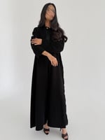 العنود | عباية صيفية كريب إندونيسي قصه جاكت كسرات...