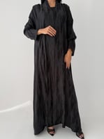 الريم | بقماش حرير ياباني مشجر اسود