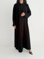 عباية صيفية كريب إندونيسي مع تطريز ولمسات لولو