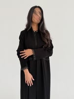 الجوهرة | عباية صيفية كريب إندونيسي بكلفة مع لؤلؤ...