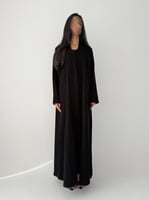 عبايه صيفية كريب اندونيسي مع دردوزي