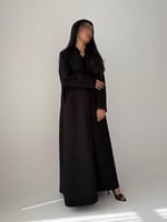 عباية شتوية جوخ بقيطان مخمل وجيوب