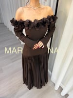 فستان غرام (فستان موكا ورود قص ليزر وباربي بوليسيه...