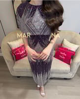 فستان الموضه (فستان شك سهره قطعتين تدخيله اللون ال...