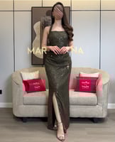 فستان رابيا (فستان زيتي كلفه شك سهره)