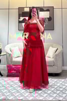 فستان مارلين (فستان احمر ناعم سهره)