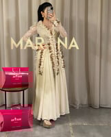 فستان إيناس (فستان جورجيت انيق ورود)