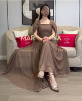 فستان ريما جلاكسي (فستان الجلاكسي لمعه بوليسيه خصر...