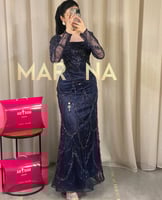 فستان لمياء الكحلي (فستان لمياء كلفه شك راقيه انيق...