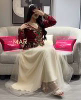 فستان رواء (فستان قطعتين جاكت مخمل مزين بتطريز يدو...