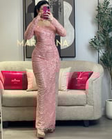 فستان رزان (فستان لحمي شك سهره راقي)