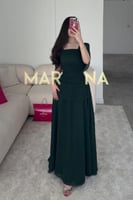 فستان ليزي (فستان زيتي جورجيت بوليسيه خصر)