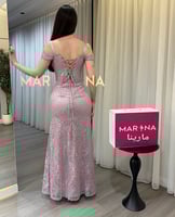 فستان كوين (فستان كلفه دانتيل جبير وشك)