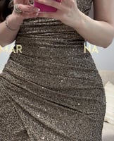 فستان ندى (فستان جلاكسي استرتش اكمام منفصله)